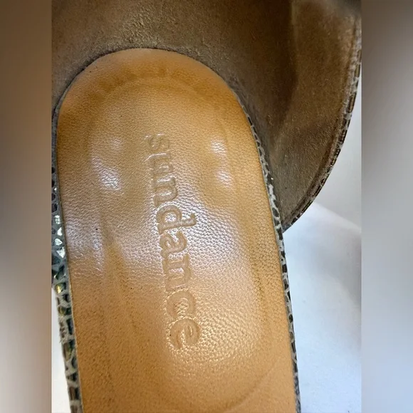 Sundance woven ankle heels size 38 - Picture 4 of 10